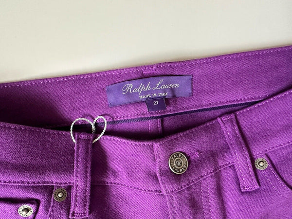 ラルフローレン パープルレーベル イタリア製 デニム パンツ 27 濃紺 Ralph Lauren Purple Label Women's Purple Cotton Jeans 27 Italy NWT