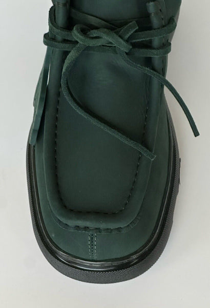 Burberry Green Leather Creeper Lace-up Boots 10 US (43 Eu  display picture 3
