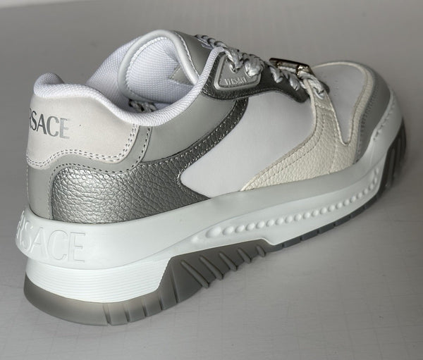 Versace Odissea Mens Leather White/Gray Sneakers 10.5 US  display picture 2