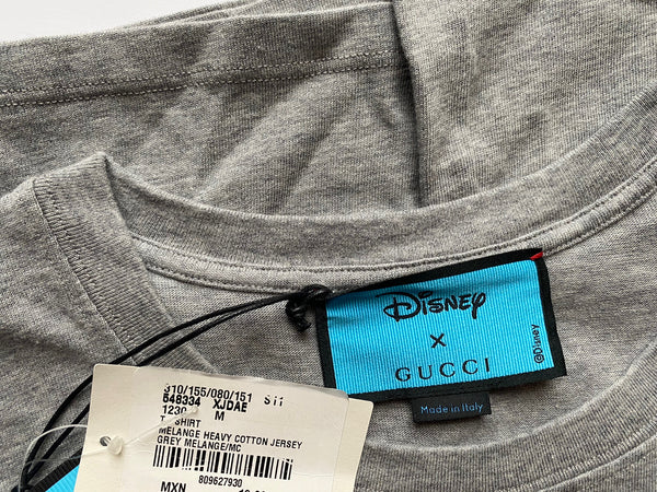 Gucci Donald Duck Flash Disney Gray Jersey T-Shirt M (Oversized