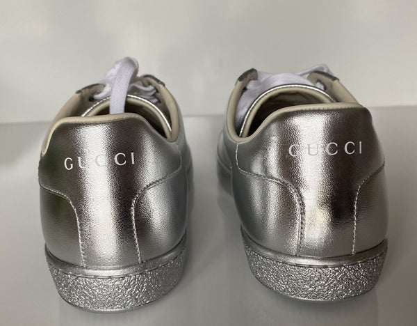 Gucci Ace Men\'s Low-top Silver Sneakers 10.5 US (Gucci 10) 660266 Italy NIB NIB Gucci Ace Men main image 4