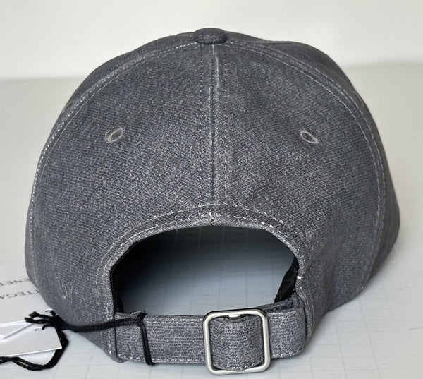 Bottega Veneta Printed Leather Baseball Cap Gray Hat M (58 