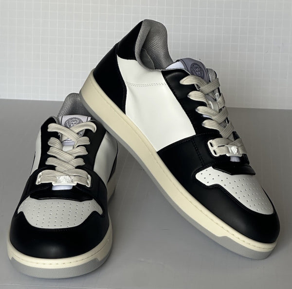Versace Medusa Men’s Black/Silver Leather Sneakers 12.5 US (45.5) 1013377 IT NIB Versace Medusa Men main image 3
