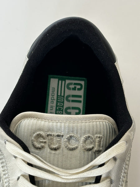 Gucci Dali Soft White/Black Leather Sneakers 13 US (Gucci 