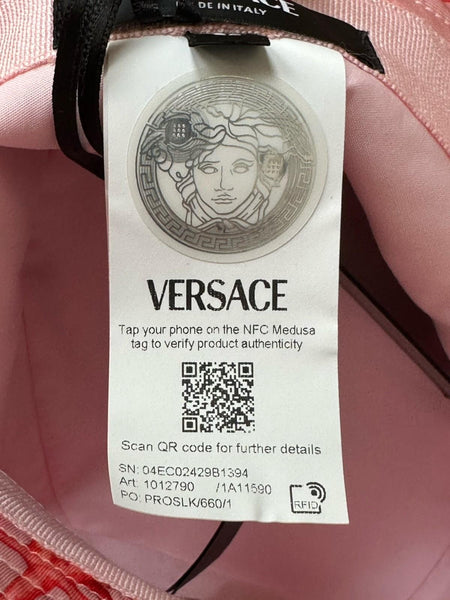 Versace Nylon Twill Barocco Sea Bucket Hat (57 cm) 1012790 Italy NWT $575 Rodeo – Versace - Versace Barocco Sea bucket hat - Blue main image 2