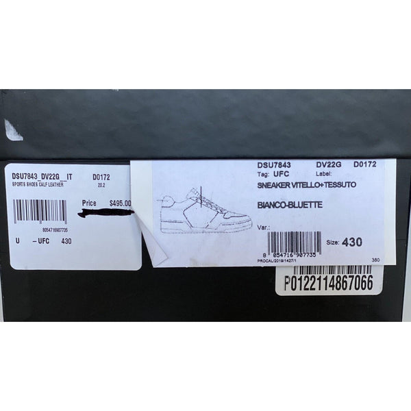 NIB $495 Versace Men\'s White Leather Sneakers 10 US (43 Euro) Italy DSU7843 NIB $495 Versace Men main image 4
