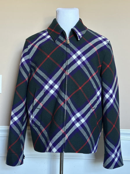 Burberry Claydon Vine Royal IP Check Wool Jacket 44 US (54 Eu