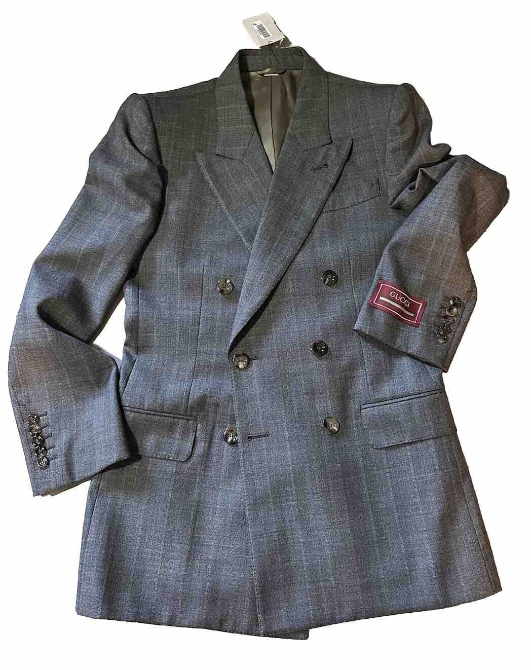 NWT $3600 Gucci Mens Sport Coat Blazer Brown/Gray 36R US/46R Eu Italy