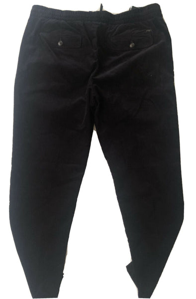 パンツ EMPORIO ARMANI RayonWool Black Trousers Stretch-twill virgin-wool trousers with ribbing | Emporio Armani