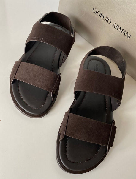 NIB $625 Giorgio Armani Brown Suede/Leather Ankle Strap  display picture 3