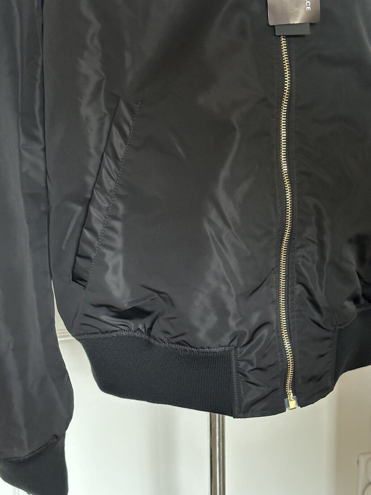 NWT Versace Mens Blousons Baroque Reversible Jacket Military Green 56 A89511S