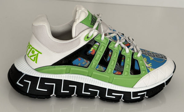 Versace Men\'s Greca Sneakers Gray/Green 13 US (46 Euro) IT 1021490 IT NIB Versace Men main image 4