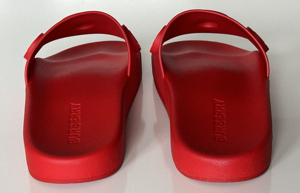 NIB $420 Burberry Eyelet Men's Furley Bright Red Slide