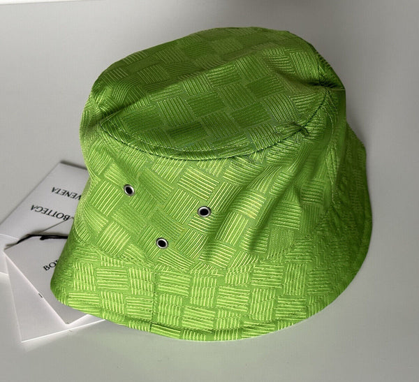 NWT $600 Bottega Veneta Intrecciato Nylon Bucket Hat Green L  display picture 1