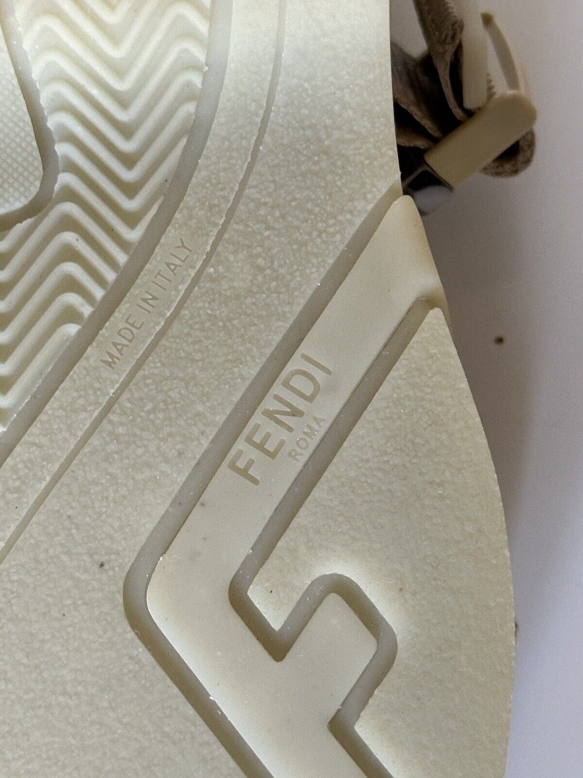 NIB $895 Fendi Men's FF Strapped Beige Sandals 10 US/ 9 UK Italy 7X1503