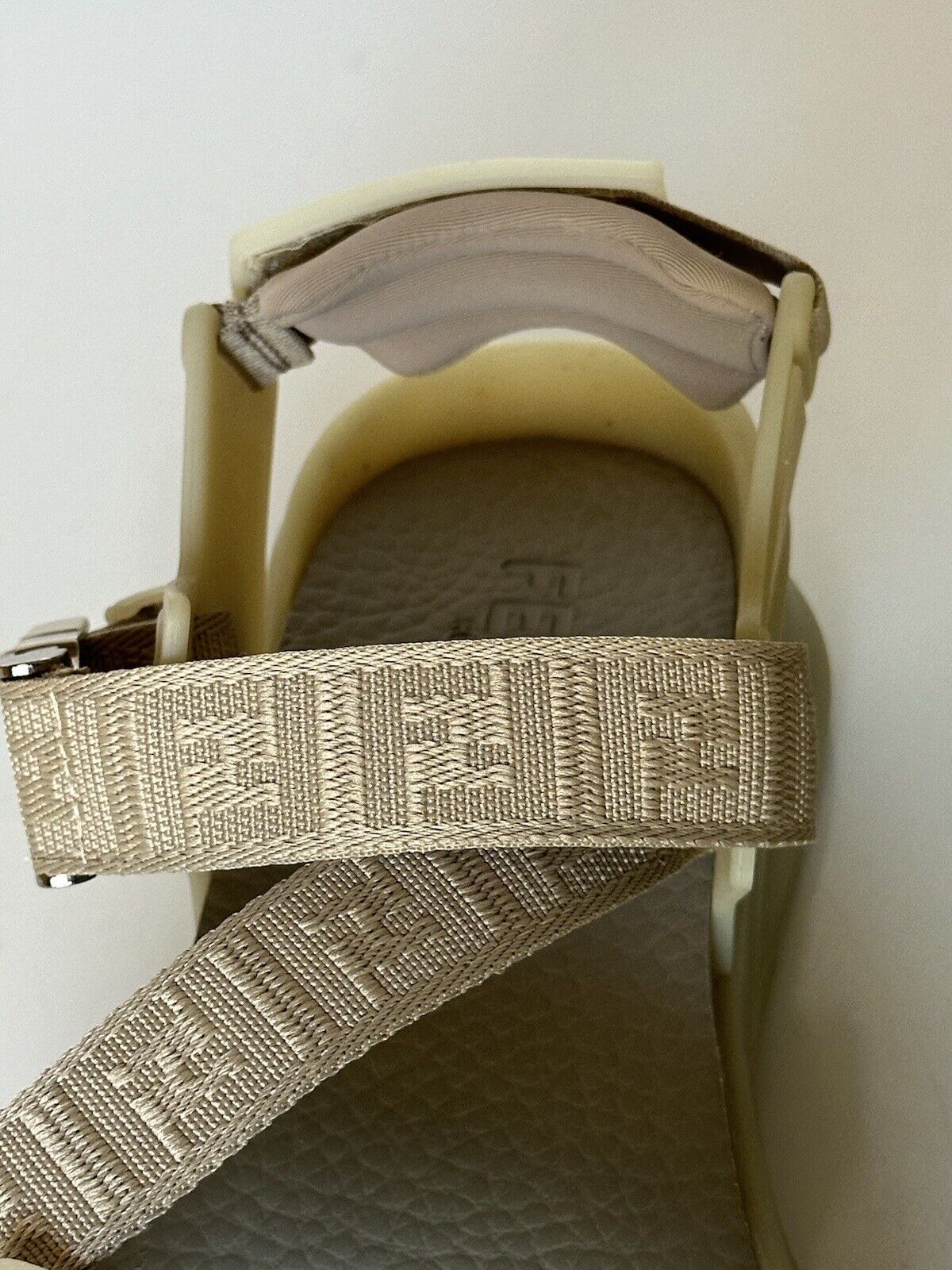 NIB $895 Fendi Men's FF Strapped Beige Sandals 11 US/ 10 UK Italy 7X1503