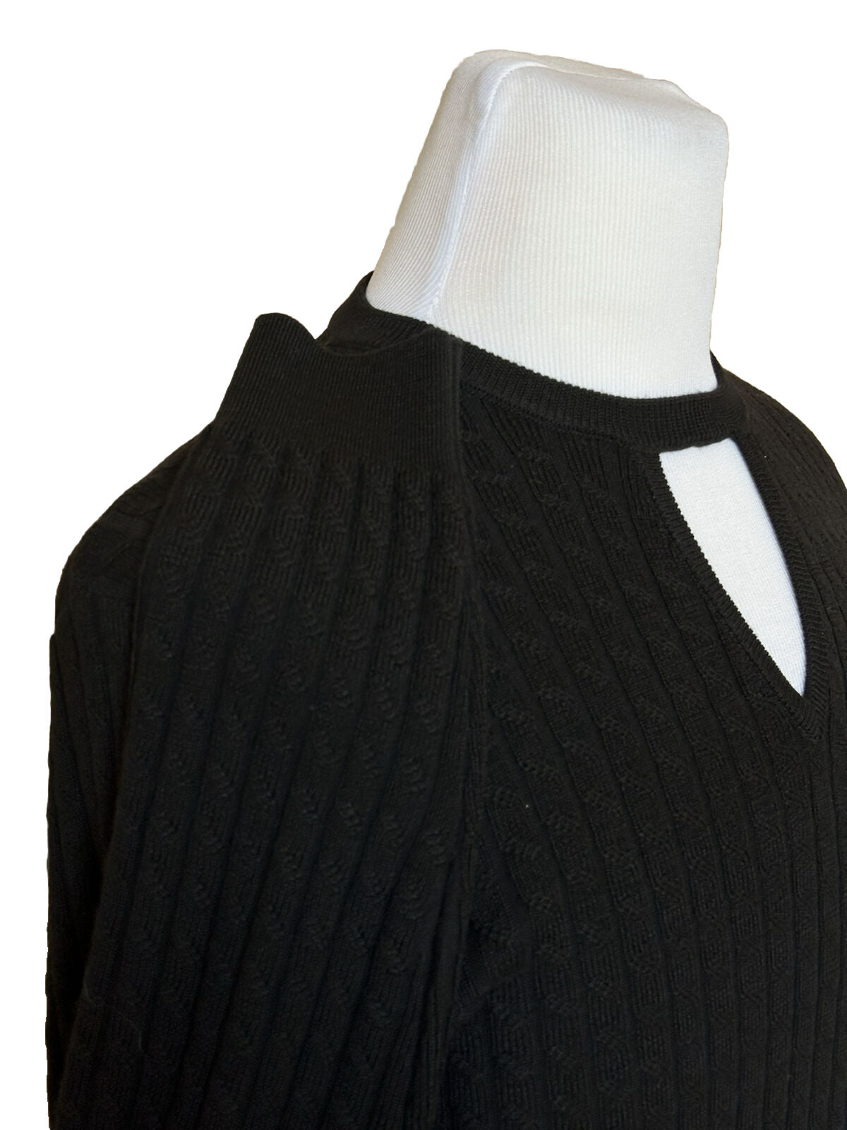 NWT $1250 Fendi Wool Knit Pullover Sweater Black 52 Euro FZX077 Made in Italy