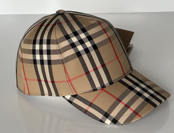 NWT $380 Burberry Stripe Baseball Cap Archive Beige M (57 cm