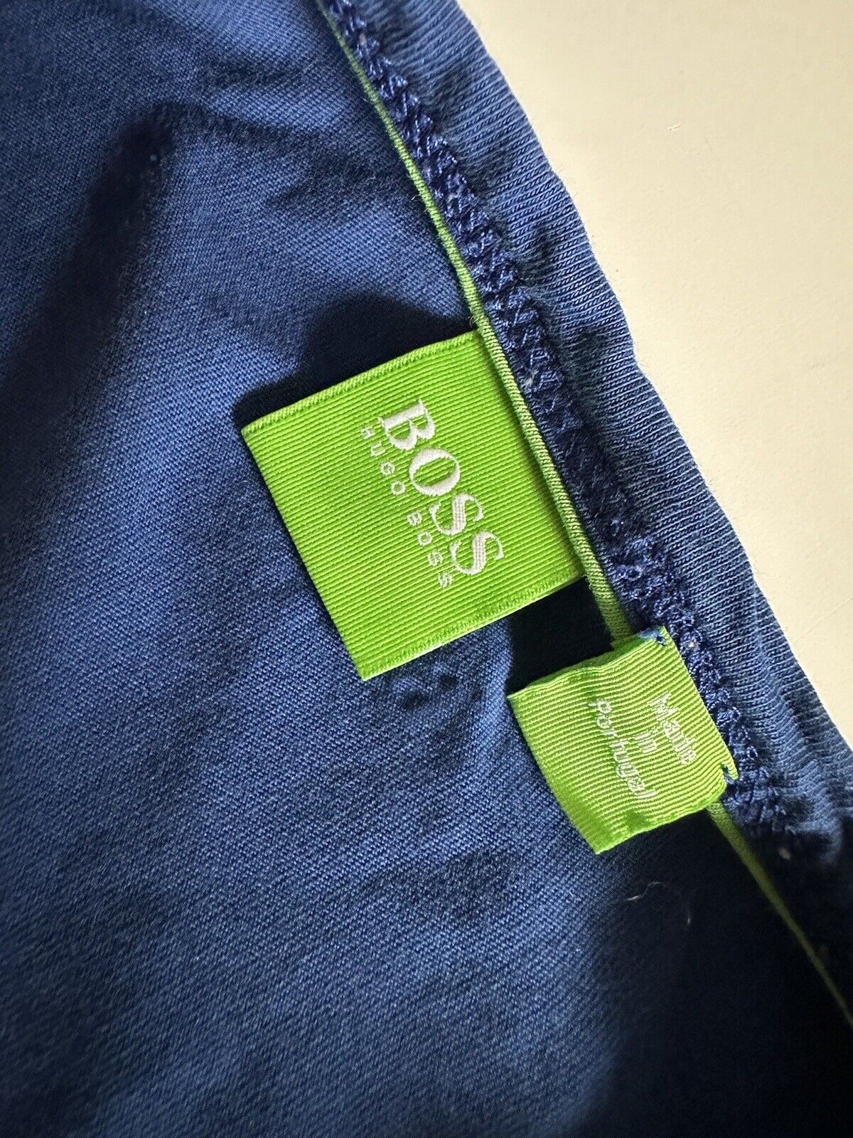 Boss Hugo Boss Green Label Logo Long Sleeve Blue T-Shirt L Made in Portugal