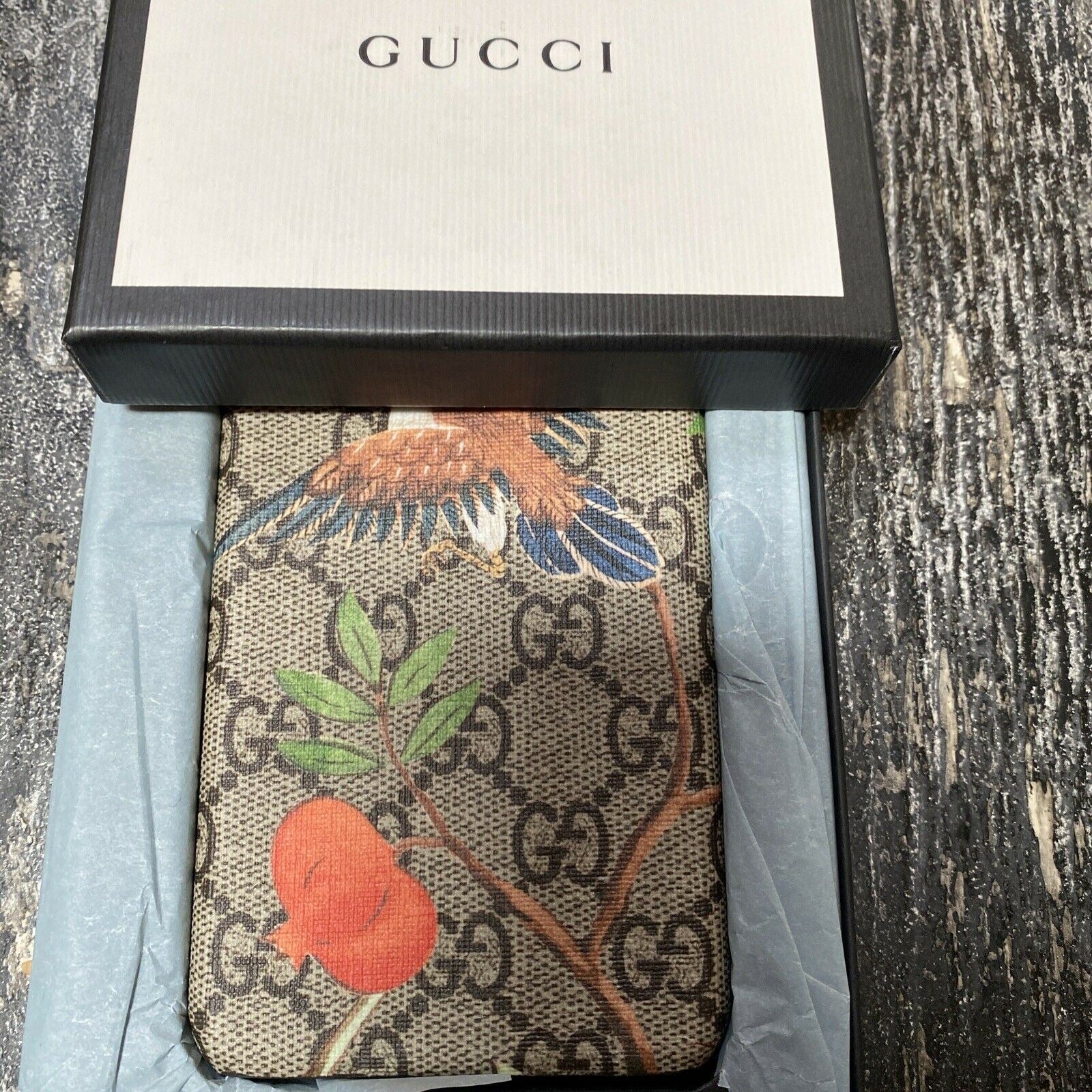 New $640 Gucci iPhone 6 Plus/6S Plus Case GG Monogram Beige Italy