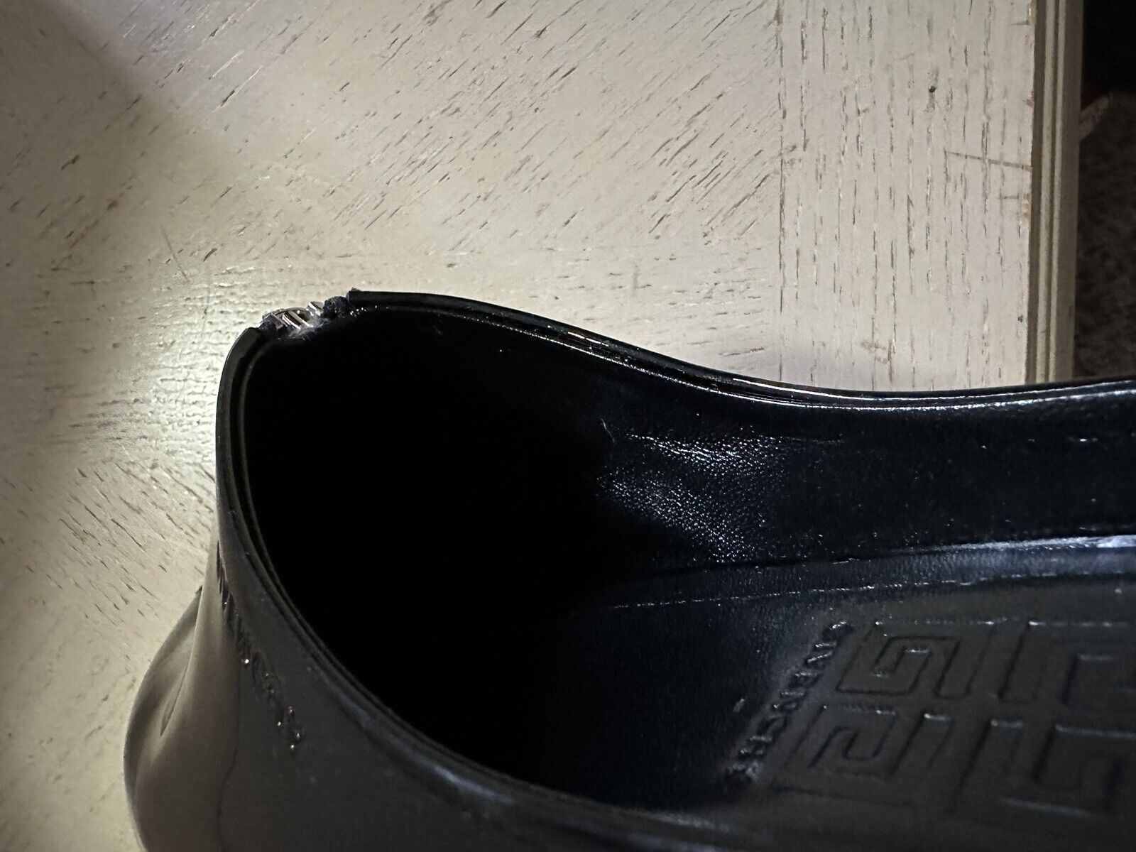 NIB $1150 Givenchy Women G Patent Zip-Up Mule Clogs Shoes Black 9 US/39 Eu Italy