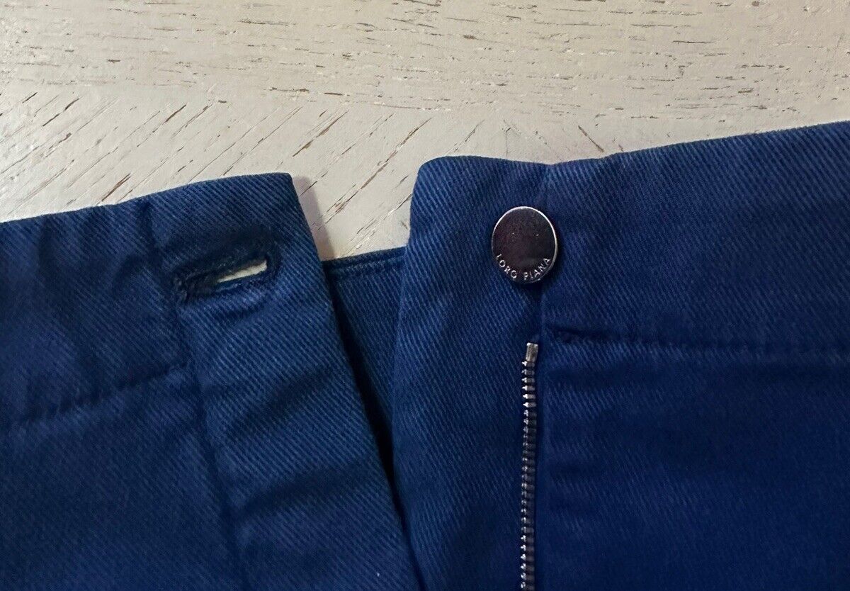 New $725 Loro Piana Derrien Cotton Blend Casual Pants DK Blue 38/4 Italy