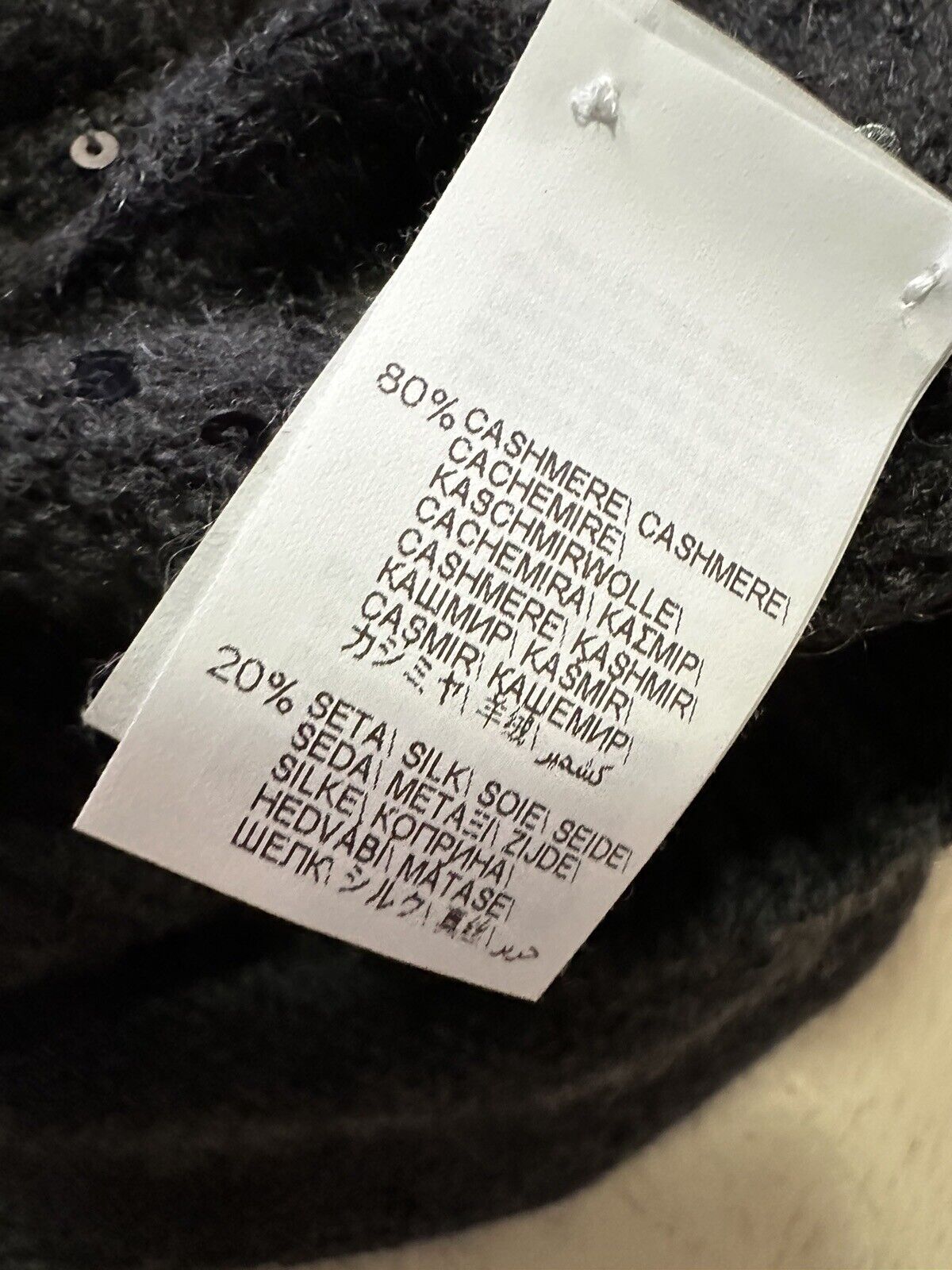 New $4495 Brunello Cucinelli Cashmere Blend Sweater Dress BLACK STONE Size S