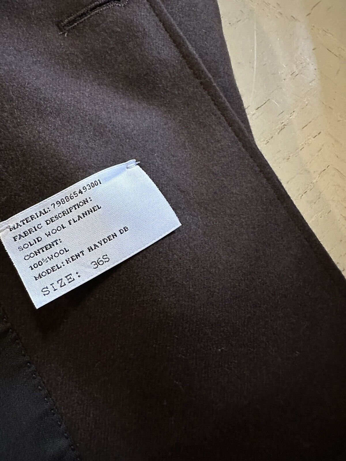 NWT $3295 Ralph Lauren Purple Label Men Blazer Jacket Brown 36S US/46S Eu Italy
