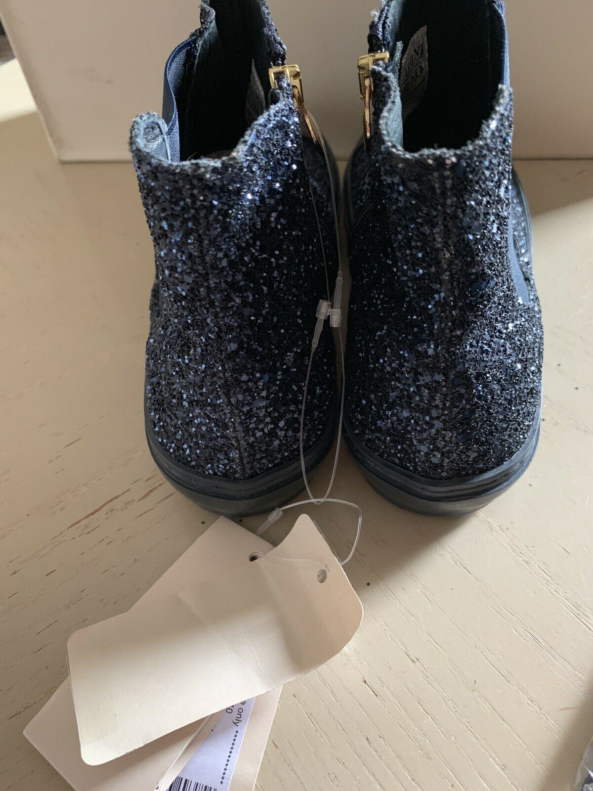 New Armani Junior Girls Sneakers Boots Shoes Blue  6.5 US ( 39 Eu )