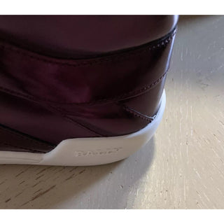 New $700 Bally Men Eticon Leather High-Top Sneakers Merlot 8 US Switzerland