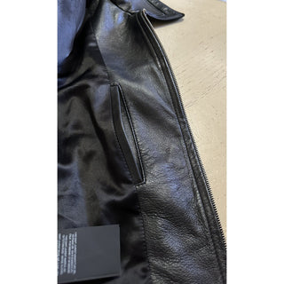 New $5490 Saint Laurent Men’s Leather Jacket Coat Black 40 US/52 Eu Italy