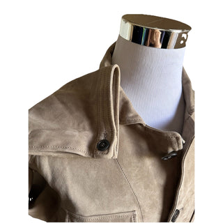 NWT $6500 Giorgio Armani Men’s Suede Jacket Blazer taupe-beige 44 US/54 Eu Italy