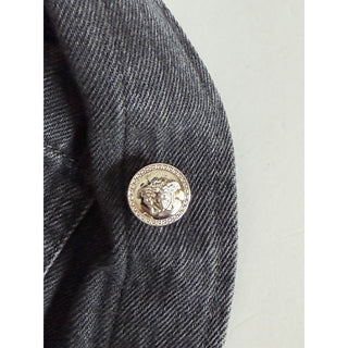 Versace Medusa Men’s Denim Stone Gray Jacket 40 US (50 Euro) 1014413 NWT $1750
