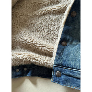 Polo Ralph Lauren Men Faux-Shearling-Lined Denim Jacket Blue Size S