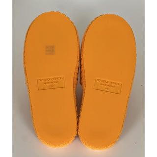 Bottega Veneta Intrecciato Resort Sponge Slipper Orange 7 US 660245 IT NIB $600