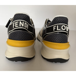 Fendi Flow Sneakers Gray/Yellow/White 11 US (10 Fendi) 7E1689 Italy NIB $1190