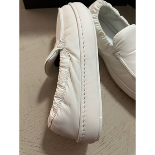 Ermenegildo Zegna Couture Leather Slippers Sneakers Shoes White 8 US New $860