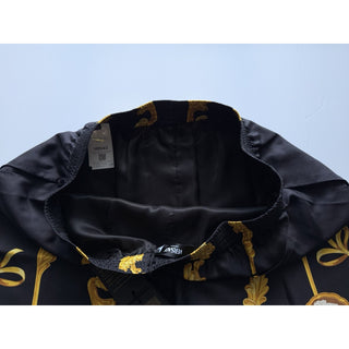 Versace Medusa Cameo Silk Shorts Black Gold Men IT 38 US 54 Eu 1002476 NWT $1295