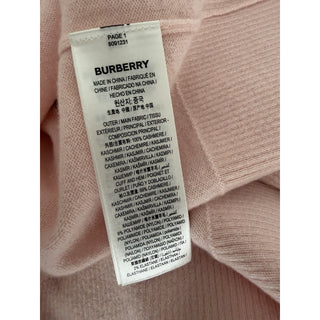 Burberry Moira Cashmere Turtleneck Sweater Soft Pink Medium 8091231 NWT $1250