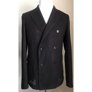 NWT $2295 Valentino Men Silk Sport Coat Blazer Jacket Black 34R US/44R Eu Italy