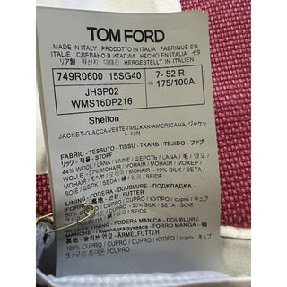 NWT $5890 TOM FORD Men Shelton Sport Coat Jacket Blazer Rose Pink 40R US/50R Eu