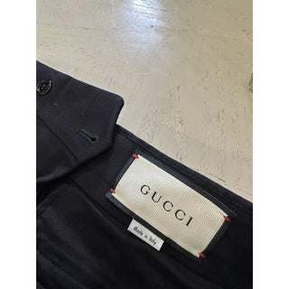 NWT $1150 Gucci Men’s Cotton Pants Color Navy Size 28 US Italy
