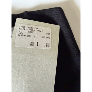 Burberry Lea 100% Wool Black Sweater Large 8091166 NWT $915