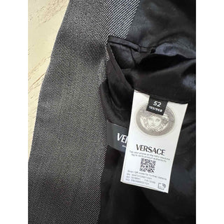 Versace Wool Gray Sport Coat Jacket Size 52 US (62 Euro) Italy 1018841 NWT $2620