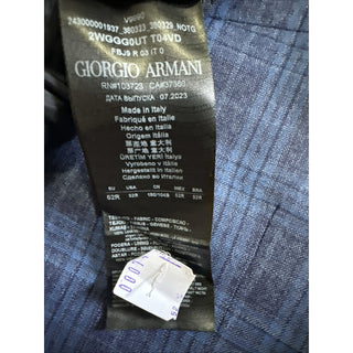 Giorgio Armani Men Sport Coat Jacket Blazer Blue 42R US/52R Eu Italy NWT $2695