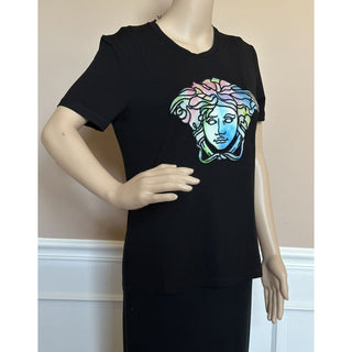 NWT $725 Versace Medusa Head Crystal-embellished T-Shirt 2 US (38 Euro) 1A00769