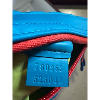 New Gucci Men Small GG scuba pouch Blue