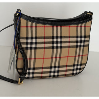 Burberry Zip Closure Archive Beige IP Check Satchel Bag 8111415 IT NWT $1450