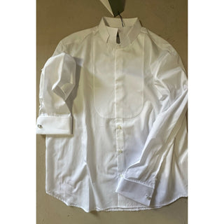 New Gucci Men’s Tuxedo Dress Shirt White 45/17 3/4 Italy