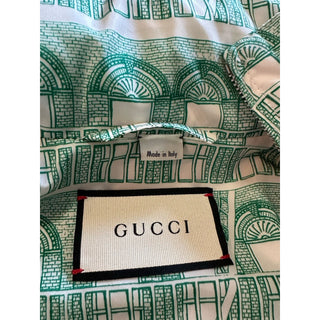NWT $1900 Gucci Men's Oversized Track Jacket Green/white Size 42 US/52 Eu Italy